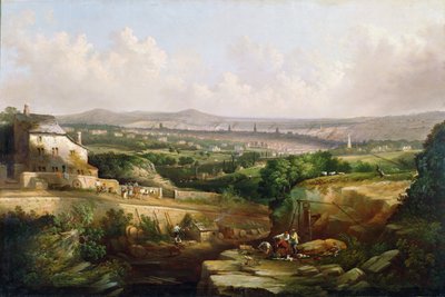 A View of Sheffield from Psalter Lane, c.1850 by J. McIntyre